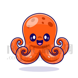 可愛卡通章魚八爪魚