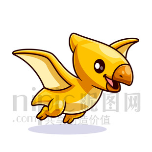 可愛卡通恐龍翼龍