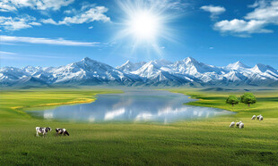 藍天白云大草原