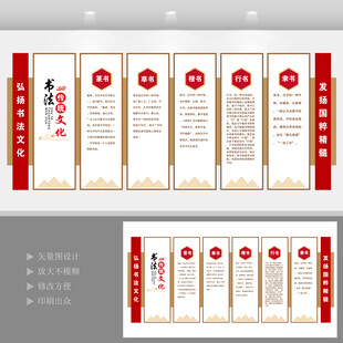 書法簡介文化墻