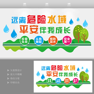 防溺水宣傳標語文化墻