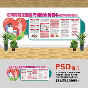 世界獻血日文化墻