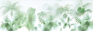 霧氣磨砂膜效果綠植貼圖