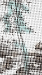 圓點水墨竹子