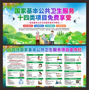 国家基本公共卫生服务项目展板