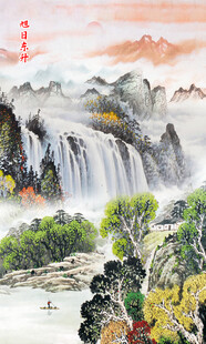 豎幅山水畫