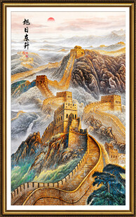 豎幅長城國畫