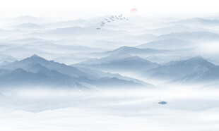 水墨意境山水畫