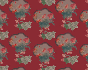 復古花卉圖案背景