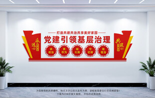 黨建引領(lǐng)基層治理文化墻