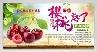 櫻桃 燈箱 展板