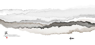 意境水墨遠(yuǎn)山