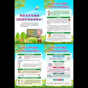 預(yù)防鼻病毒宣傳掛圖