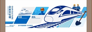 高鐵文化墻