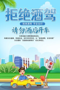 交通安全拒絕酒駕海報(bào)