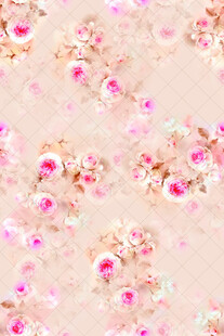 粉色花卉圖案背景紋理