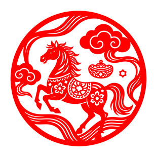 馬年剪紙