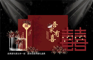 紅色中式婚禮設(shè)計(jì)