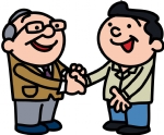 人物握手