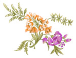 花朵水墨画