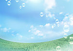 蓝天绿草地
