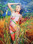 油画 抽象图片 美女艺术 文化艺术 彩绘