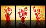 水墨油画兰花无框画