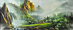 无框画 风景 装饰画 高清