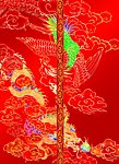 精美中秋月饼图案龙凤呈祥勾线烫金版