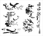 线描 动物