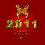 2011兔年春节字体