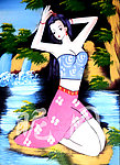 高清云南少女油画40X55 06