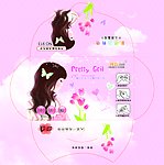 韩国唯美卡通女孩