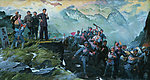 全山石 油画 娄山关