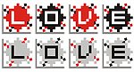 矢量无框画 （抽象LOVE）