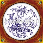 凤竹牡丹