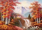 山水油画（非精细分层）