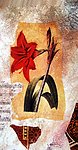 漂亮的抽象花油画