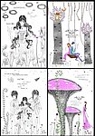 卡通人物素描封面