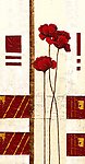 漂亮的抽象花油画
