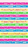 彩色爱心love