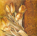 郁金香油画