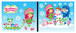 草莓女孩堆雪人
