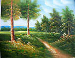 欧美手绘风景油画