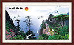 山水画 松鹤延年