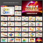 2011年公司年度计划业绩报告ppt幻灯片模板