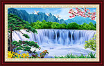 自然风景山水画