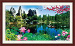 山水画 湖光山色 山水风景