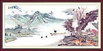 风景画 山村水乡