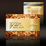 尊贵花丽VIP会员卡贵宾卡设计